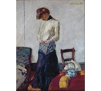 ZHAOSHAN Famous Poster Artworks Art Print Poster a Woman Undressing by Pierre Bonnard Animal Pictures for Home Decor 60x90cm