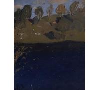 ZHAOSHAN Famous Poster Artworks Art Print Poster At a Lake Autumn by Isaak Ilyich Levitan Animal Pictures for Home Decor 60x90cm