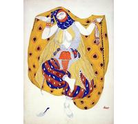 ZHAOSHAN Famous Poster Artworks Art Print Poster Canvas Painting Picture for a Dancer Inposter a Ballet First Produced by Leon Bakst Animal Pictures for Home Decor 60x90cm