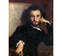 ZHAOSHAN Famous Poster Artworks Art Print Poster Charles Baudelaire by Emile Isidore Deroy Animal Pictures for Home Decor 60x90cm