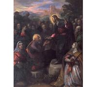 ZHAOSHAN Famous Poster Artworks Art Print Poster Christ Delivering the Keys to St Peter with St Jacinta by Domenico Robusti Tintoretto Animal Pictures for Home Decor 60x90cm