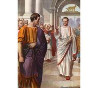ZHAOSHAN Famous Poster Artworks Art Print Poster Cicero's First Oration Against Catiline by Tancredi Scarpelli Animal Pictures for Home Decor 60x90cm