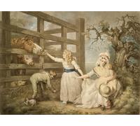 ZHAOSHAN Famous Poster Artworks Art Print Poster Compassionate Children Engraved by Famous Artist Animal Pictures for Home Decor 60x90cm