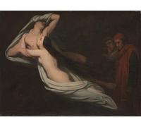 ZHAOSHAN Famous Poster Artworks Art Print Poster Dante and Virgil Meeting the Shades of Francesca Da Rimini and Paolo by Ary Scheffer Animal Pictures for Home Decor 60x90cm