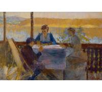 ZHAOSHAN Famous Poster Artworks Art Print Poster From the Veranda Langøen by Harald Oscar Sohlberg Animal Pictures for Home Decor 60x90cm