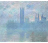 ZHAOSHAN Famous Poster Artworks Art Print Poster Houses of Parliament London by Claude Monet Animal Pictures for Home Decor 60x90cm