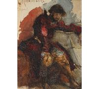 ZHAOSHAN Famous Poster Artworks Art Print Poster Illustration to the Poem the Song of the Merchant Kalashnikov by Mikhail Aleksandrovich Vrubel Animal Pictures for Home Decor 60x90cm