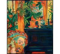 ZHAOSHAN Famous Poster Artworks Art Print Poster Interior with Child in Cradle by Animal Pictures for Home Decor 60x90cm