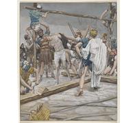 ZHAOSHAN Famous Poster Artworks Art Print Poster Jesus of His Clothing by Jacques Animal Pictures for Home Decor 60x90cm