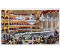 ZHAOSHAN Famous Poster Artworks Art Print Poster Masked Ball At the Opera in the by Eugene Louis Lami Animal Pictures for Home Decor 60x90cm