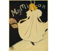 ZHAOSHAN Famous Poster Artworks Art Print Poster May Milton by Henri De Toulouse Lautrec Animal Pictures for Home Decor 60x90cm