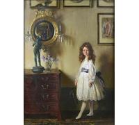 ZHAOSHAN Famous Poster Artworks Art Print Poster Miss Annie Isobel 'lillo' Lumb by Sir William Newenham Montague Orpen Animal Pictures for Home Decor 60x90cm