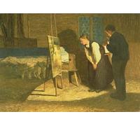 ZHAOSHAN Famous Poster Artworks Art Print Poster My Models by Giovann Segantini Animal Pictures for Home Decor 60x90cm