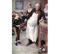 ZHAOSHAN Famous Poster Artworks Art Print Poster Oliver Twist by Harold Copping Animal Pictures for Home Decor 60x90cm
