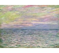 ZHAOSHAN Famous Poster Artworks Art Print Poster on the High Seas Sunset At Pourville by Claude Monet Animal Pictures for Home Decor 60x90cm