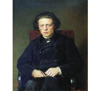 ZHAOSHAN Famous Poster Artworks Art Print Poster Portrait of Anton Grigoryevich Rubinstein by Vasily Grigorievich Perov Animal Pictures for Home Decor 60x90cm