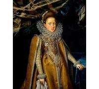 ZHAOSHAN Famous Poster Artworks Art Print Poster Portrait of Archduchess Maria Maddalena of Austria by Pourbus the Younger Animal Pictures for Home Decor 60x90cm