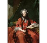 ZHAOSHAN Famous Poster Artworks Art Print Poster Portrait of Madame Maria Leszczynska by Jean Marc Nattier Animal Pictures for Home Decor 60x90cm