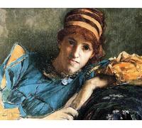ZHAOSHAN Famous Poster Artworks Art Print Poster Portrait of Miss Laura Theresa Epps Lawrence Alma-Tadema Animal Pictures for Home Decor 60x90cm