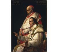 ZHAOSHAN Famous Poster Artworks Art Print Poster Portrait of Pius Vii and Cardinal Caprara by Jacques Louis David Animal Pictures for Home Decor 60x90cm