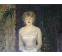 ZHAOSHAN Famous Poster Artworks Art Print Poster Portrait of the Actress Jeanne Samary' by Pierre Auguste Renoir Animal Pictures for Home Decor 60x90cm