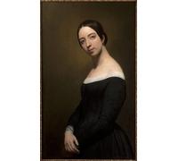 ZHAOSHAN Famous Poster Artworks Art Print Poster Portrait of the and Composer Pauline Viardot by Ary Scheffer Animal Pictures for Home Decor 60x90cm