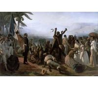 ZHAOSHAN Famous Poster Artworks Art Print Poster Proclamation of the Abolition of Slavery in the French Colonies by François Auguste Biard Animal Pictures for Home Decor 60x90cm