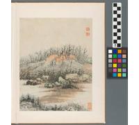 ZHAOSHAN Famous Poster Artworks Art Print Poster Reminiscences of the Qinhuai River Qing Dynasty by Daoji Shitao Animal Pictures for Home Decor 60x90cm