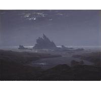 ZHAOSHAN Famous Poster Artworks Art Print Poster Rocky reef on the seashore by Caspar David Friedrich Animal Pictures for Home Decor 60x90cm