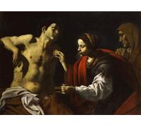 ZHAOSHAN Famous Poster Artworks Art Print Poster Saintis Healed by Saint Irene by Battista Caracciolo Animal Pictures for Home Decor 60x90cm