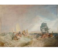 ZHAOSHAN Famous Poster Artworks Art Print Poster Shipping At the Mouth of the Thames by Mallord William Turner Animal Pictures for Home Decor 60x90cm