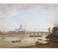 ZHAOSHAN Famous Poster Artworks Art Print Poster St Paul's and Blackfriars Bridge by William Marlow Animal Pictures for Home Decor 60x90cm