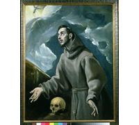 ZHAOSHAN Famous Poster Artworks Art Print Poster St Receiving the Stigmata by El Greco Animal Pictures for Home Decor 60x90cm