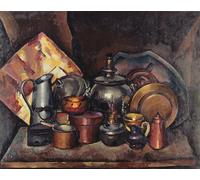 ZHAOSHAN Famous Poster Artworks Art Print Poster Still Lifewith Samovar by Ilya Ivanovich Mashkov Animal Pictures for Home Decor 60x90cm