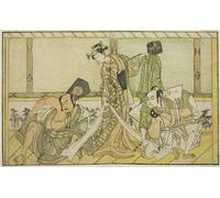 ZHAOSHAN Famous Poster Artworks Art Print Poster the Actors Otani Hiroji Iii As Kawazu No Saburo by Katsukawa Shunsho Animal Pictures for Home Decor 60x90cm