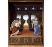 ZHAOSHAN Famous Poster Artworks Art Print Poster the Annunciation and Story of and Eveoil on Canvas by Lorenzo Di Credi Animal Pictures for Home Decor 60x90cm