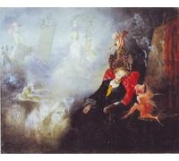ZHAOSHAN Famous Poster Artworks Art Print Poster the Artist's Dream by John Anster Fitzgerald Animal Pictures for Home Decor 60x90cm