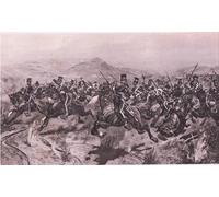 ZHAOSHAN Famous Poster Artworks Art Print Poster the Charge of the Light Brigade At Balaclava by Richard Caton Woodville Junior Animal Pictures for Home Decor 60x90cm