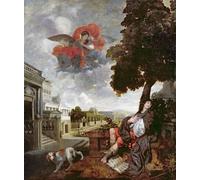 ZHAOSHAN Famous Poster Artworks Art Print Poster the Conversion of St Augustine by Gerard De Lairesse Animal Pictures for Home Decor 60x90cm