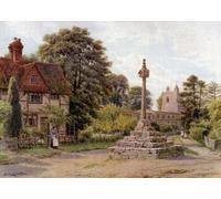 ZHAOSHAN Famous Poster Artworks Art Print Poster the Cross East Hagbourne Berkshire by Alfred Robert Quinton Animal Pictures for Home Decor 60x90cm