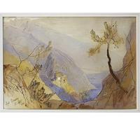 ZHAOSHAN Famous Poster Artworks Art Print Poster the Monastery St Dionysius Mount Athos Th September by Edward Leaars Animal Pictures for Home Decor 60x90cm