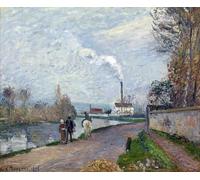 ZHAOSHAN Famous Poster Artworks Art Print Poster the Oise At Pontoise by Camille Pissarro Animal Pictures for Home Decor 60x90cm