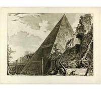 ZHAOSHAN Famous Poster Artworks Art Print Poster the Pyramid of Gaius Cestius by Battista Piranesi Animal Pictures for Home Decor 60x90cm