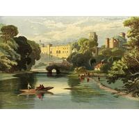 ZHAOSHAN Famous Poster Artworks Art Print Poster the Queens Visit to Warwickshire Warwick Castle by Richard Principal Leitch Animal Pictures for Home Decor 60x90cm