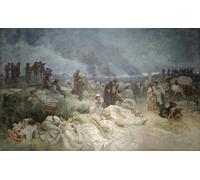 ZHAOSHAN Famous Poster Artworks Art Print Poster the Slav Epic No. Petr of Chelcice by Alphonse Maria Mucha Animal Pictures for Home Decor 60x90cm