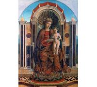 ZHAOSHAN Famous Poster Artworks Art Print Poster the Virgin and Child Enthroned by famous artist Animal Pictures for Home Decor 60x90cm