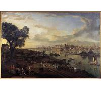 ZHAOSHAN Famous Poster Artworks Art Print Poster View of the City of Warsaw From the Suburb of Prague Painting by Bernardo Bellotto Animal Pictures for Home Decor 60x90cm