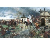 ZHAOSHAN Famous Poster Artworks Art Print Poster Wallenstein: a Scene of the Thirty Years War Ernest Cr ofts Animal Pictures for Home Decor 60x90cm