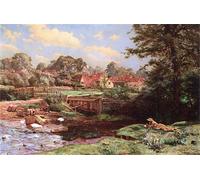 ZHAOSHAN Famous Poster Artworks Art Print Poster Watercress Gathering At Abinger Hammer Surrey Charles Ernest Butler Animal Pictures for Home Decor 60x90cm