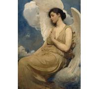 ZHAOSHAN Famous Poster Artworks Art Print Poster Winged Figure by Abbott Handerson Thayer Animal Pictures for Home Decor 60x90cm